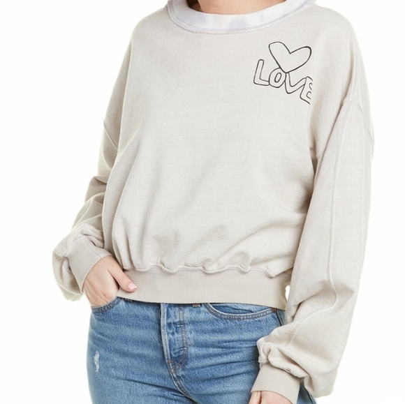 Free People Feel The Love Pullover Size La… - Picture 3 of 13